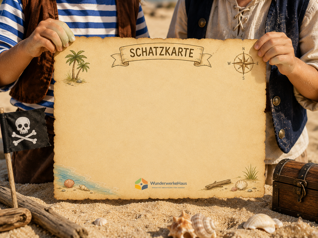 Schatzkarten  | 5 Motive zur Auswahl | A5 A4 A3 |  Offsetpapier | für Kindergeburtstag, Schatzsuche, Piratenparty